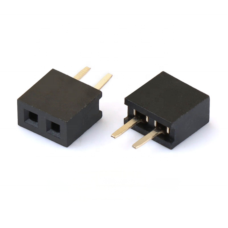 2mm 2pin Dişi Pin Header Dikey DIP Tek Sıra 1*2P Dişi 2.0mm Pin Header Konnektör
