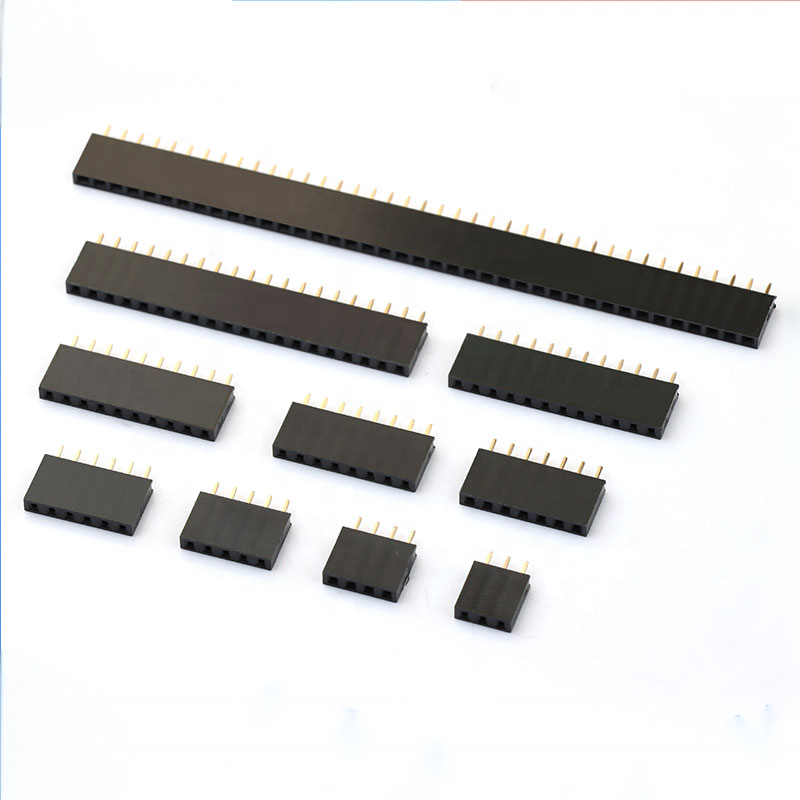 2mm 2pin Dişi Pin Header Dikey DIP Tek Sıra 1*2P Dişi 2.0mm Pin Header Konnektör