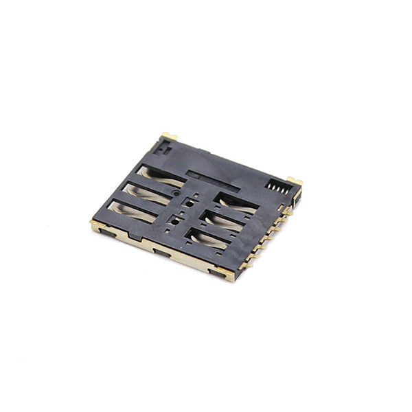Nano Tip 6 toplu iğne Sim Kart Konnektörü LCP Moblie Telefon için Push Push Sim Konnektörü