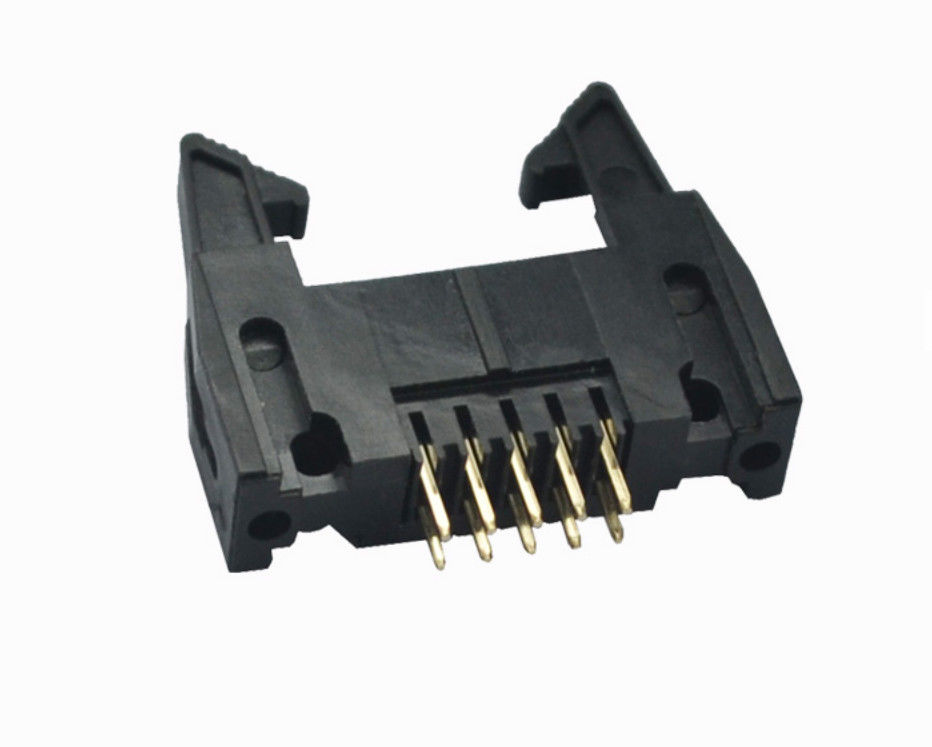 Tel Konnektörlere Altın Kaplama PCB Kartı İtici 2.0mm DIP IDC Erkek Konnektör