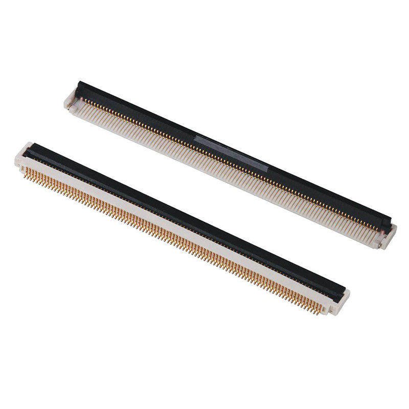 0.5mm Saha FFC FPC Konnektör 2mm Yükseklik Sağ Açı SMT 4~96 Devreler