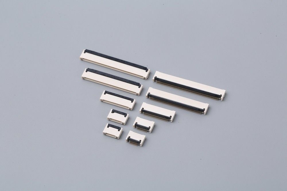 1.0 Mm Saha FPC Konektörü H2.0mm Alt Kontak ZIF 4 toplu iğneli FFC Konnektörü