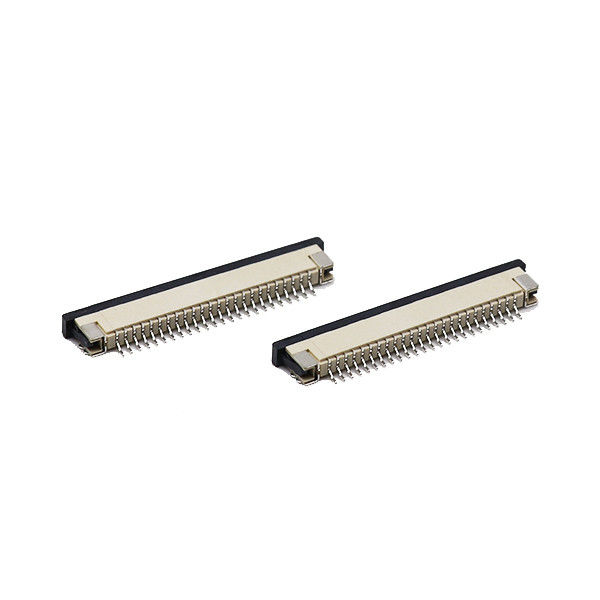 20 toplu iğneli SMT ZIF FFC FPC Konektörü 40 toplu iğneli 1.0mm Saha 2.0mm Yükseklik