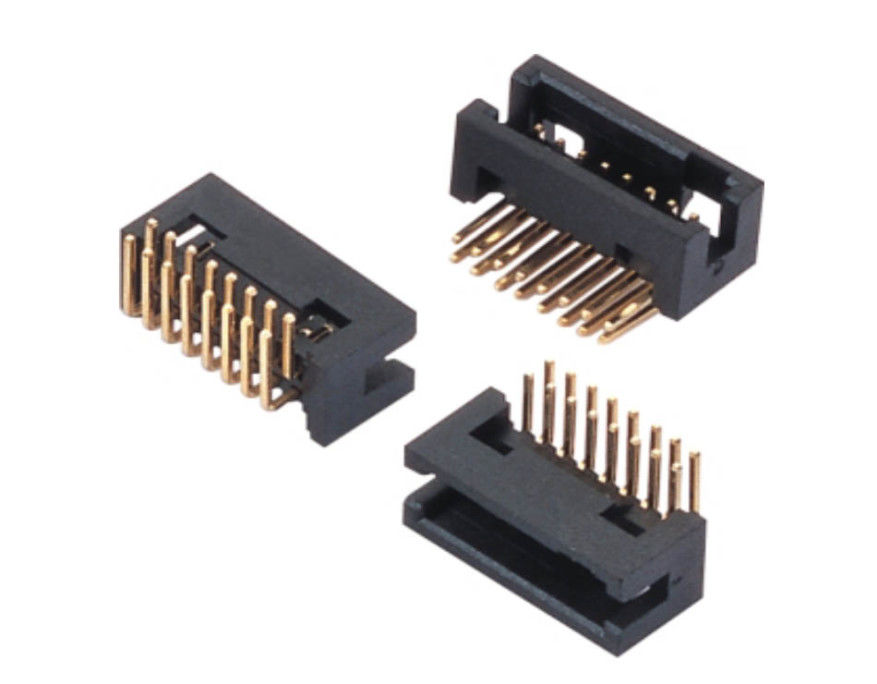 2.0mm Kutu Başlık Konektörü 90 Derece PA6T Kablodan PCB Konnektörüne