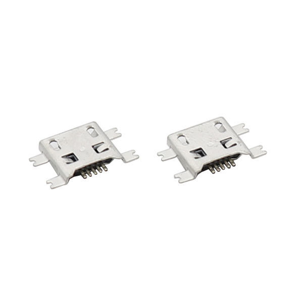 Lavabo Tipi Panel Montajlı Mikro USB Dişi Şarj Soket Konnektörü 1.17mm SMT