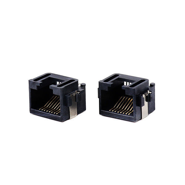 Batan Tip Orta Montajlı RJ45 PCB Konnektör Dişi Modüler Jack DIP Sağ Açı