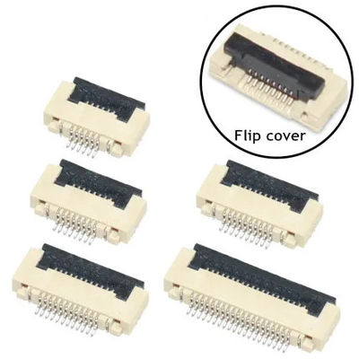 Fpc konektör flip 0.5mm pcb için 4 5 6 8 10 12 14 16 18 20 22 24 26 28 30 32 34 36 40-60 pin