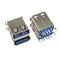 Dişi Çift Bağlantı Noktalı 3.0 Mikro USB Tip A Konnektör 18 toplu iğneli Dip 180 Derece SGS