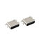 6 toplu iğneli USB C Tipi Konnektörler Soket PCB Batan Plaka Dişi 0.8MM 3.1mm