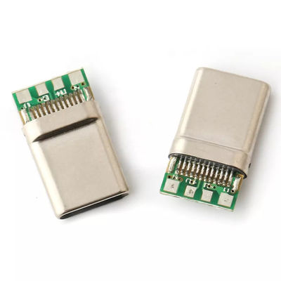 12pin USB 3.1 USB C Erkek Konnektör Lehim Teli PCB USB Fiş Arayüzü